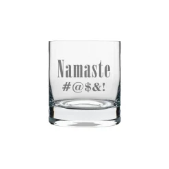 Verre à whisky « Namaste #@$&! » par La Maison du Bar