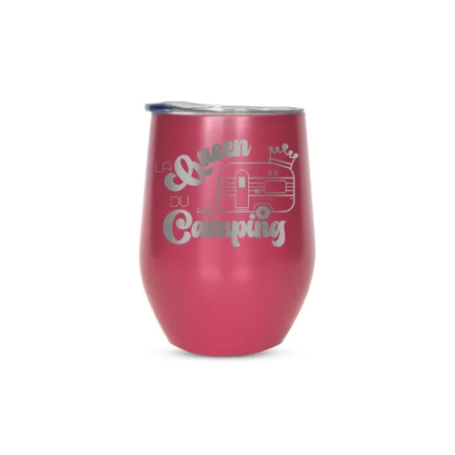 Verre isolé " Queen du camping"